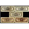 Image 2 : Central Bank of China, 1944 Issue Lot of 5 Notes.