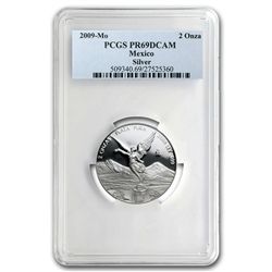 2009 2 oz Silver Mexican Libertad PR-69 PCGS