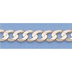 Pure Gold 18" 14kt Italian Gold-Yellow 4.2mm, Curb Chai