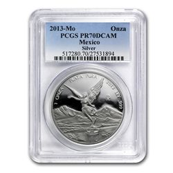 2013 1 oz Silver Mexican Libertad PR-70 DCAM PCGS