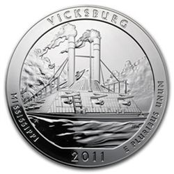 2011 5 oz Silver ATB - Vicksburg National Military Park