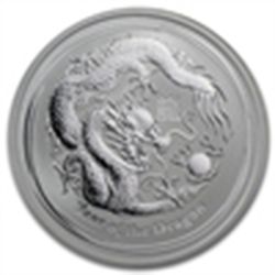 2012 1/2 oz Silver Australian Lunar Year of the Dragon