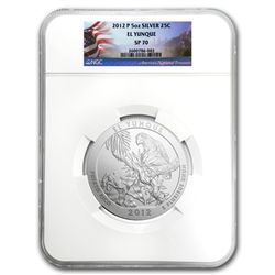 2012-P 5 oz El Yunque SP-70 NGC