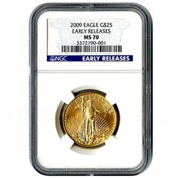 Certified $25 American Gold Eagle 2009 MS70 NGC