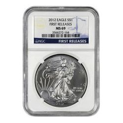 2012 (S) Silver Eagle (NGC MS-69) Bridge Label Box #10