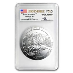 2011 5 oz Silver ATB Olympic MS-69 DMPL FS John Mercant
