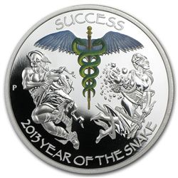 2013 1 oz Silver Year of the Snake Perth ANDA Coin Show