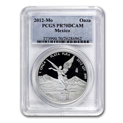 2012 1 oz Silver Mexican Libertad PR-70 DCAM PCGS