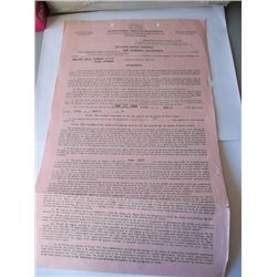 Tina Turner 1977 Original ICM Contract Signed Martha Nell