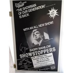 Barry Manilow Signed Original 1991 "Showstoppers" Concert Poster