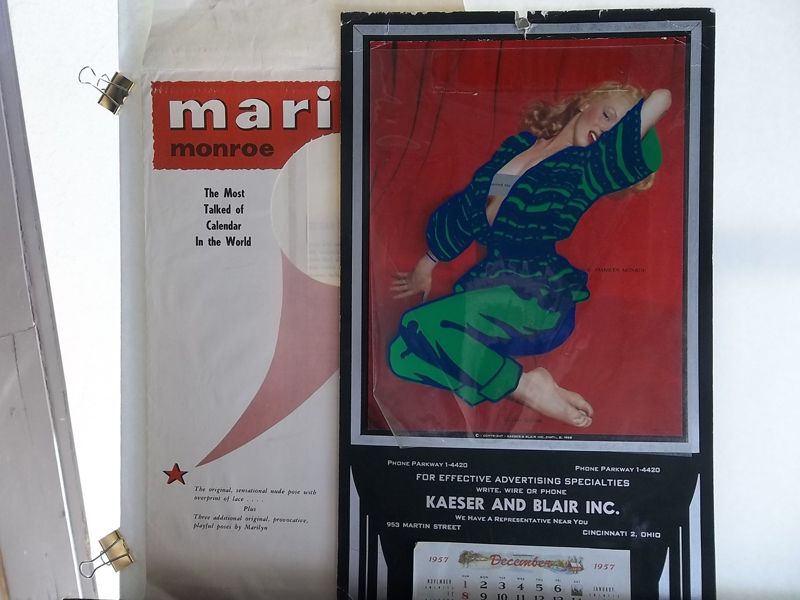 1957 Original Marilyn Monroe Rare Variation Golden Dreams Calendar