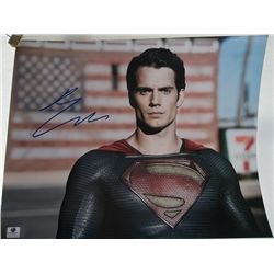 Henry Cavill "Superman" Signed 11x14 Photo GAI Certified