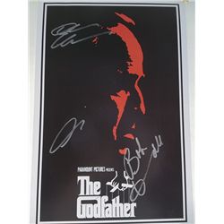 "The Godfather" 11x17 Poster Signed by Robert Duvall, Diane Keaton, Al Pacino