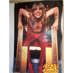 ozzy osbourne signed poster