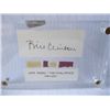 Image 1 : President Bill Clinton Oval Office Couch Swatch with Signed Card