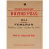 Image 1 : Will Smith Ali Prop Backstage Access Pass