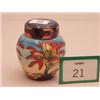 Image 1 : Moorcroft ginger jar and cover, 4" high with floral pattern…