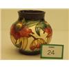 Image 1 : Moorcroft vase, 6" high, decorated with flowers…