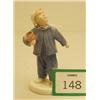 Image 1 : Danish B&G figure of boy dressed in blue holding bucket, 6" high…