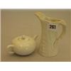 Image 1 : Royal Worcester leaf pattern jug plus small Royal Worcester child's teapot…