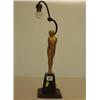 Image 1 : 1920s Art Deco gilded nude figured lamp…