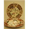 Image 1 : Masons ironstone plate, circa 1840, 10" diameter, decorated with handpainted flowers plus one oth…