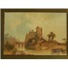 Image 1 : Framed 19th century watercolour of castle ruins after Varley…