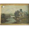 Image 1 : Framed 19th century oil on canvas of landscape signed R. Pearson, 18x24"…