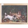 Image 1 : Framed oil on board after Armfield 'Terriers Ratting' 15x10"…