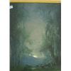 Image 1 : Framed watercolour entitled 'Song of the Night' by W. Miller 23x19"…