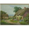 Image 1 : Framed watercolour of cottages signed Sylvester Stannard 10x14"…