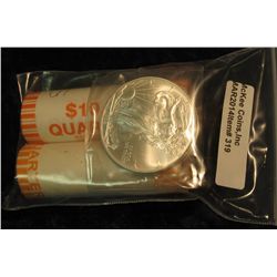 319. 1999 Connecticut & 200 Utah Statehood Quarter Rolls. Gem BU. Bank-wrapped; & 2008 Gem BU Americ