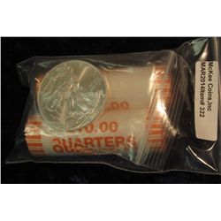 322. (2) 2007 D Utah Statehood Quarter Rolls. BU. Bank-wrapped; & 2008 Gem BU American Eagle Silver 