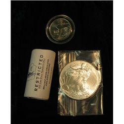 325. Black Felt Bag containing a half roll Iowa State Resident 2004 Quarters plus one encapsulated 2
