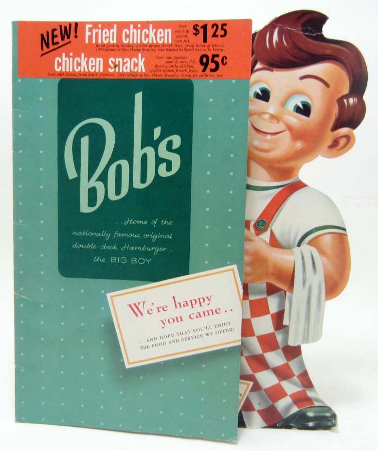 1961 BOB'S BIG BOY MENU DIECUT