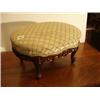 Image 1 : Oval upholstered footstool…