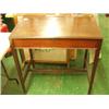 Image 1 : Pair of late 19c mahogany school desks with brass plated ink stands…