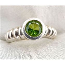 3.50g Ring of Peridot Sterling Silver