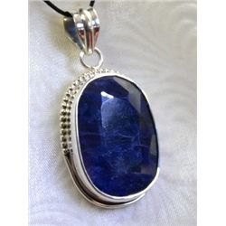 4.330g Pendant of Sapphire Sterling Silver