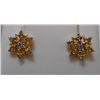 Image 1 : Earring of Diamond 0.45 Ctw in 2.89g 18kt Yellow Gold