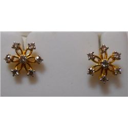 Earring of Diamond 0.40 Ctw in 2.69g 18kt Yellow Gold