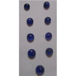 Natural African Tanzanite loose 52.10 Ctw Round Shape Cap Stones