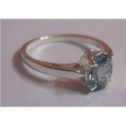 2.230g Ring of Blue Topaz Sterling Silver