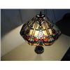 Image 2 : CONTEMPORARY TIFFANY STYLE SLAG STAIN GLASS LAMP