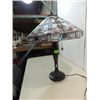 Image 3 : CONTEMPORARY TIFFANY STYLE SLAG STAIN GLASS LAMP