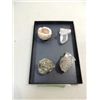 Image 1 : LOT 4 NATIVE CRYSTAL ROCKS: PYRITE (FOOLS GOLD),