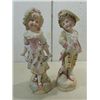 Image 1 : LOT 2 VINTAGE BISQUE 18TH CENTURY STYLE FIGURINES
