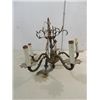 Image 1 : VINTAGE DIE CAST BRASS 5 LIGHT CEILING LIGHT