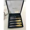 Image 2 : LOT 2 SILVER PLATED ITEMS: SET OF 5 BUTTER KNIVES,
