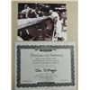 Image 1 : 10X8 BASEBALL PHOTO AUTOGRAPHED JOE DIMAGGIO COA